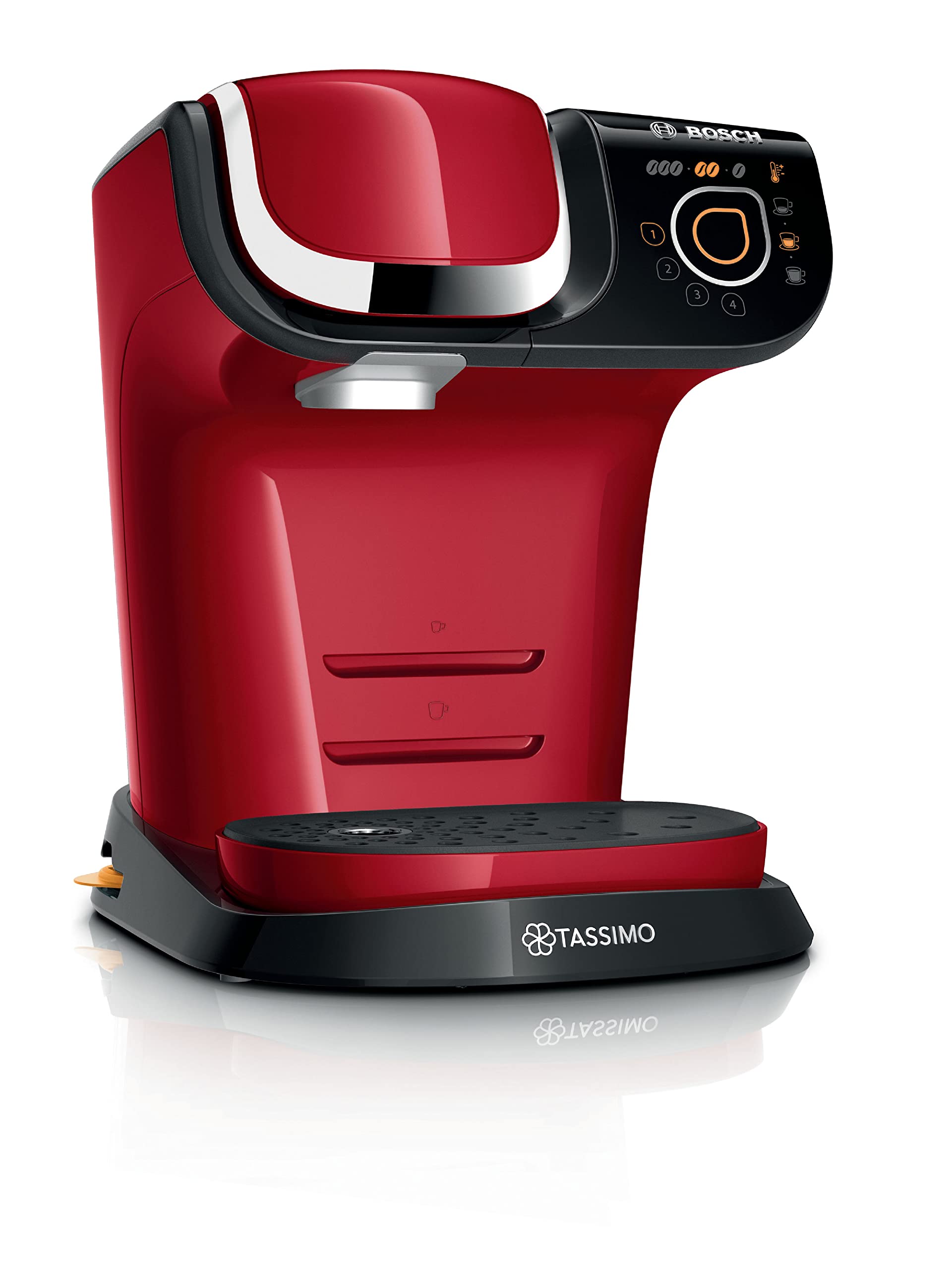 Eminenza Compatible My Way Cafetière Eminenza, tas6503, plus de 40 boissons chaudes, OneTouch, rouge