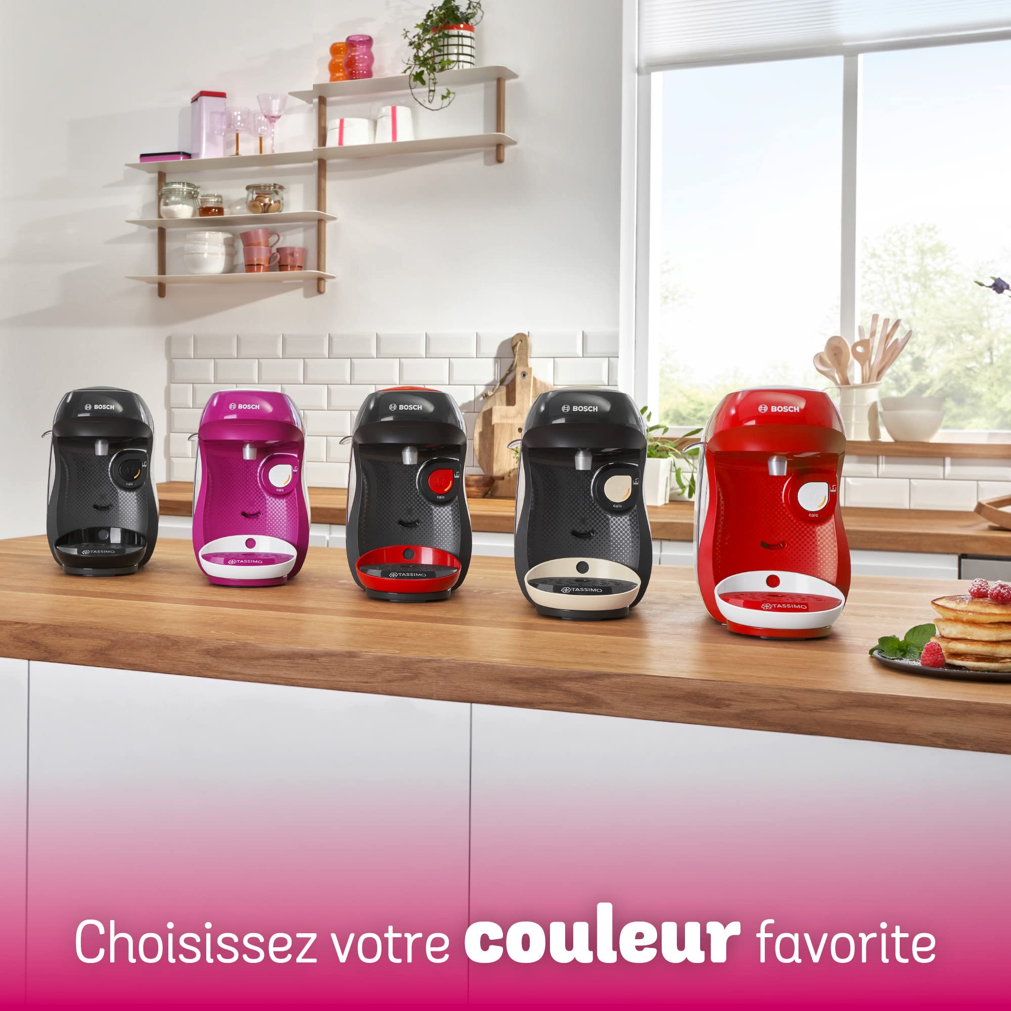 Eminenza - Cafetière Eminenza Eminenza Compatible Happy, tas1001, OneTouch, violet & blanc