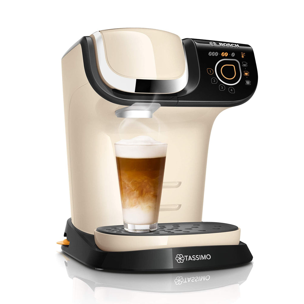 Eminenza Compatible My Way 2 TAS6507 Cafetière à capsules avec filtre à eau, 1500 W, 1,3 l, crème