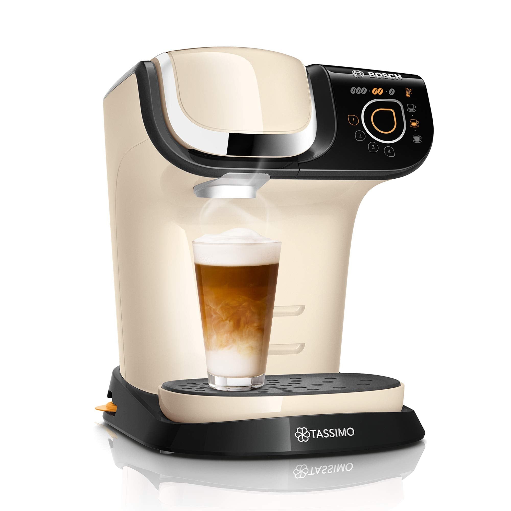 Eminenza Compatible My Way 2 TAS6507 Cafetière à capsules avec filtre à eau, 1500 W, 1,3 l, crème
