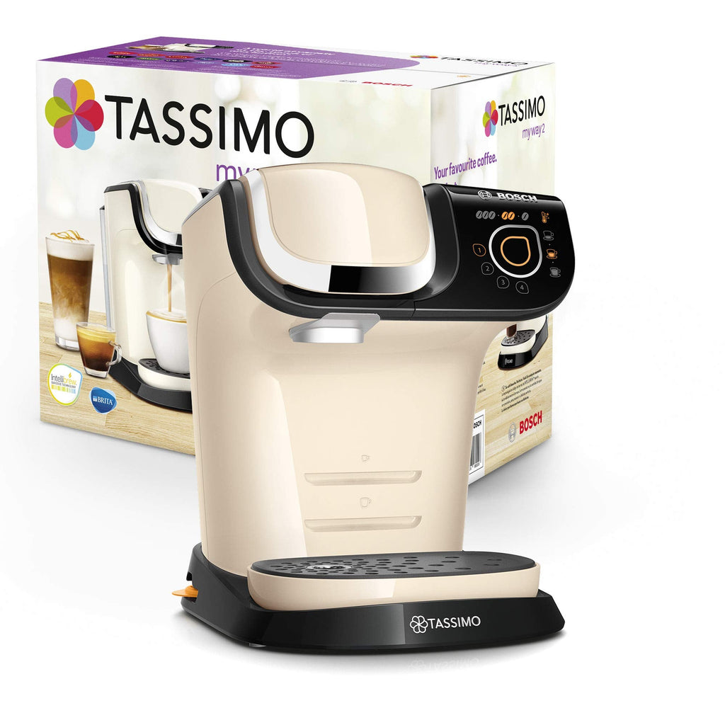 Eminenza Compatible My Way 2 TAS6507 Cafetière à capsules avec filtre à eau, 1500 W, 1,3 l, crème