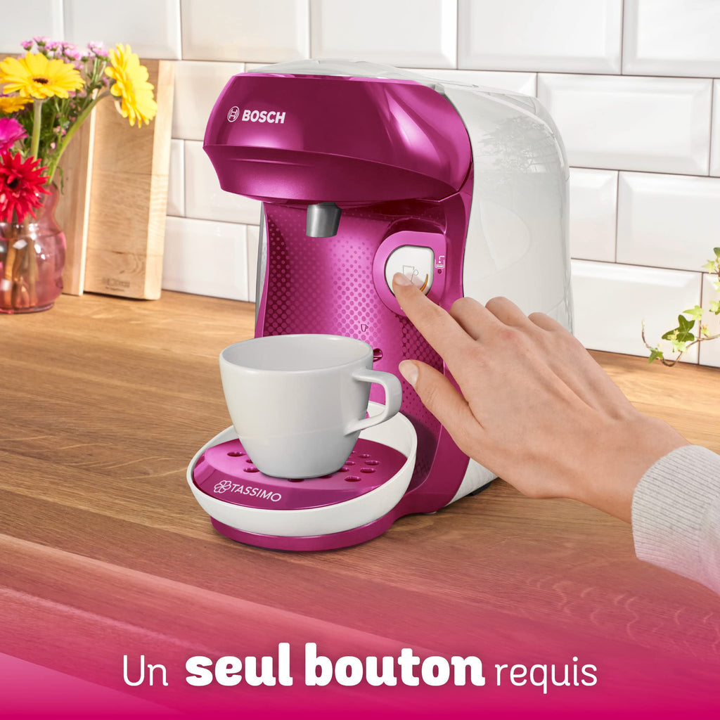 Eminenza - Cafetière Eminenza Eminenza Compatible Happy, tas1001, OneTouch, violet & blanc