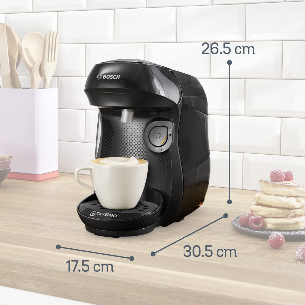 Eminenza - Cafetière Eminenza TASSIMO HAPPY, TAS1002N, plus de 40 boissons chaudes, Noir intense