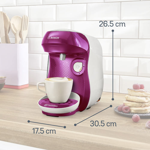 Eminenza - Cafetière Eminenza Eminenza Compatible Happy, tas1001, OneTouch, violet & blanc