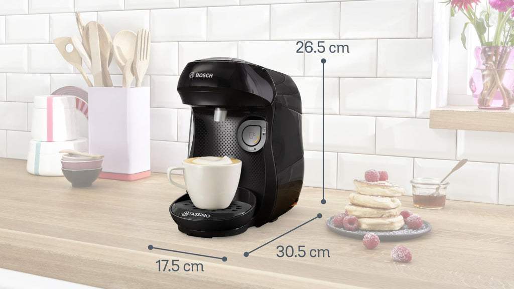 Eminenza - Machine à café multi-boissons Eminenza Compatible Happy friendly, TAS102EA, Noir