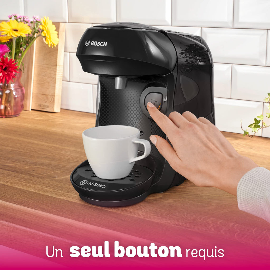 Eminenza - Cafetière Eminenza TASSIMO HAPPY, TAS1002N, plus de 40 boissons chaudes, Noir intense