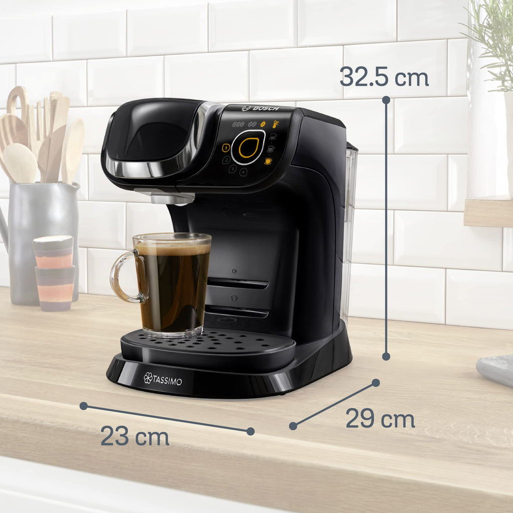 Eminenza Compatible My Way Cafetière Eminenza, tas 6502, plus de 40 boissons chaudes, OneTouch, Noir