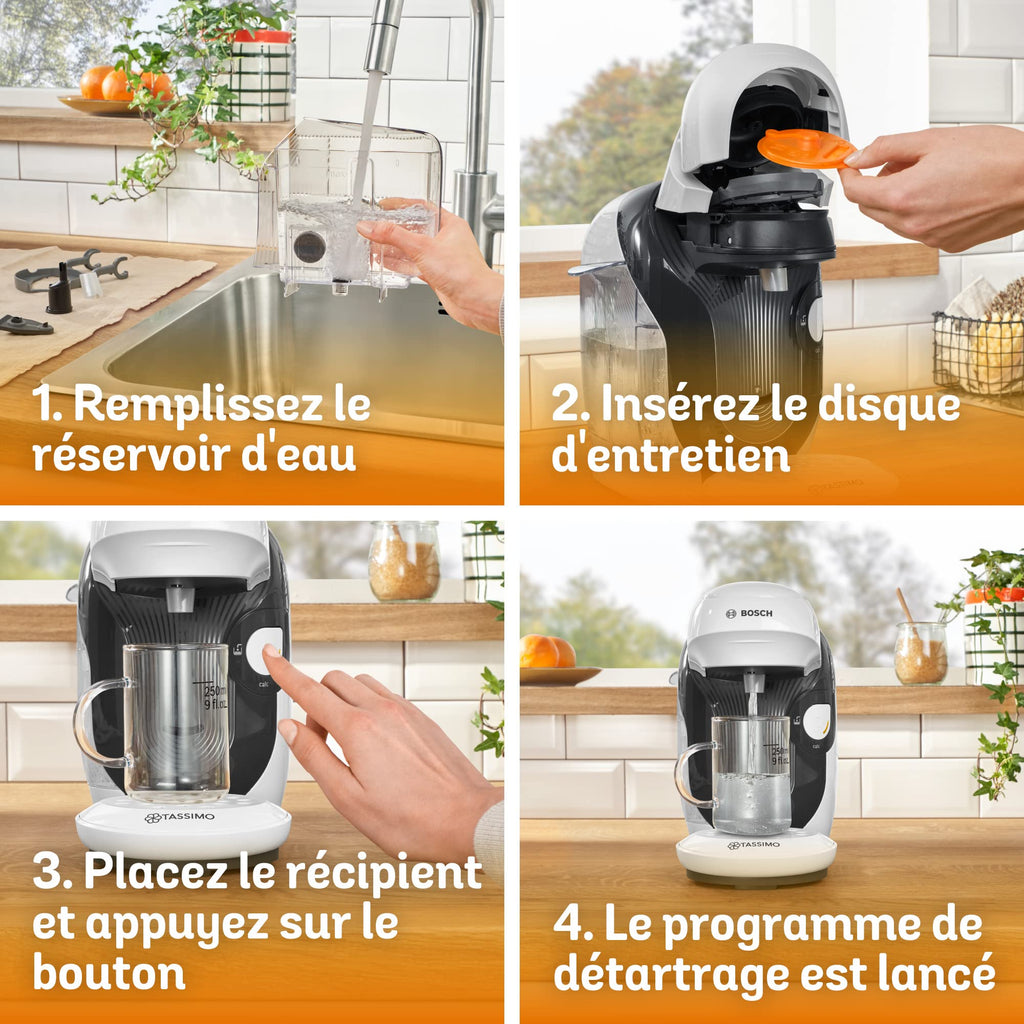 Eminenza - Cafetière Eminenza Eminenza Compatible Style, TAS1104, OneTouch, Intellibrew, blanc