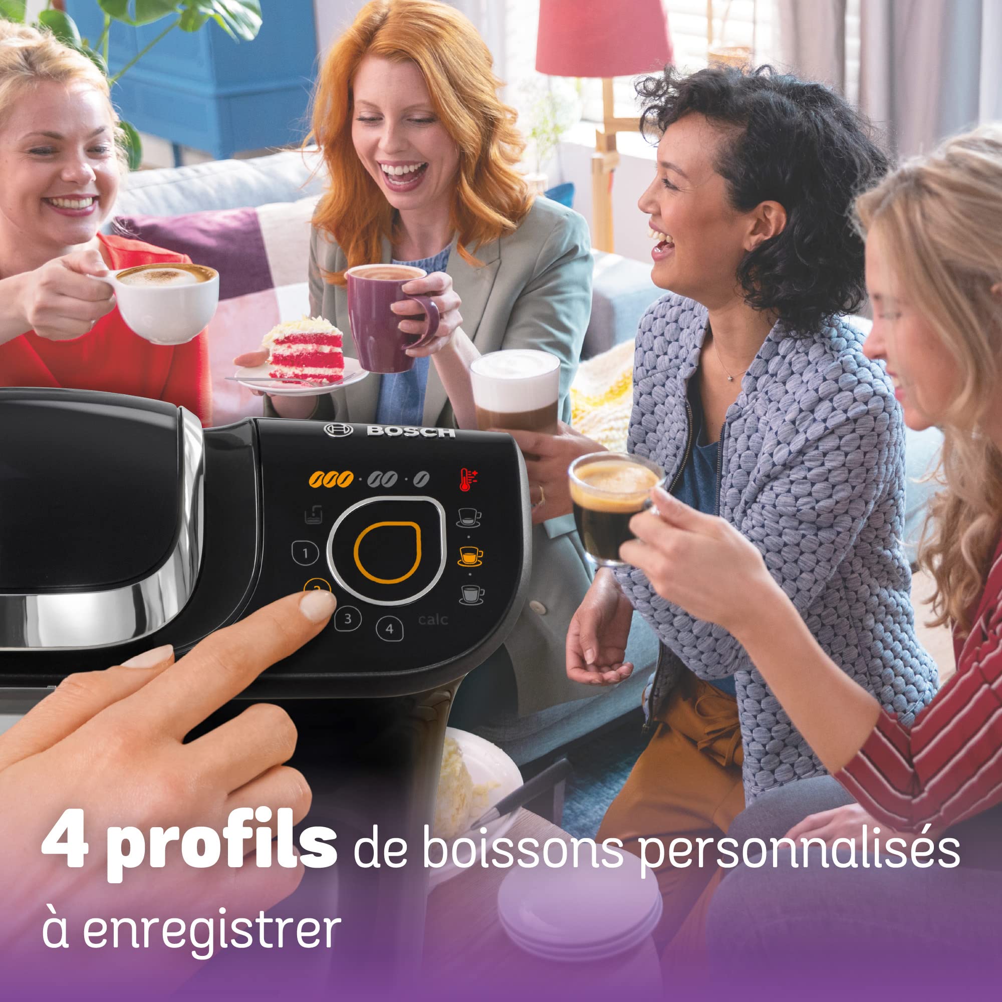 Eminenza Compatible My Way Cafetière Eminenza, tas 6502, plus de 40 boissons chaudes, OneTouch, Noir