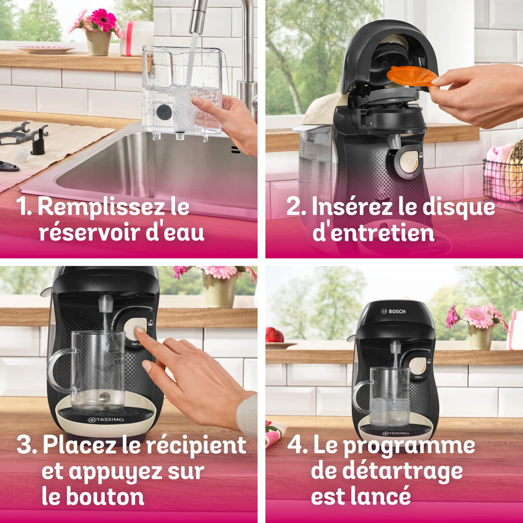 Eminenza Compatible Happy TAS1007 – Machine à café à capsules, 1400 W, Crème